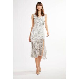NEW Elie Tahari “Brittney” Floral Lace Midi Dress